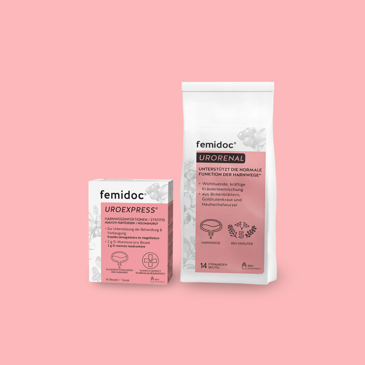 urinprobe aufbewahren blasenentzündung UROEXPRESS® + URORENAL® – Doppelt wirksam bei Blasenreizungen – femidoc®