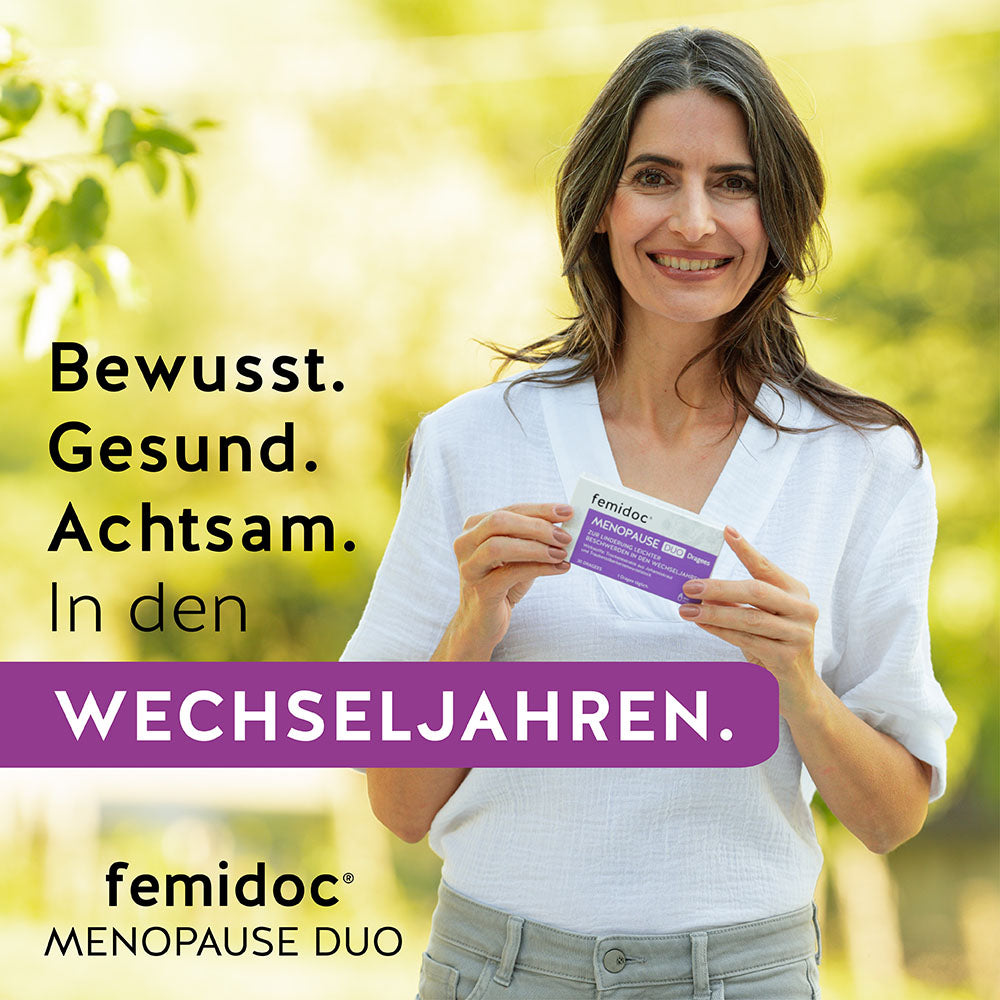 Gesund und achtsam in den Wechseljahren mit MENOPAUSE DUO - femidoc®