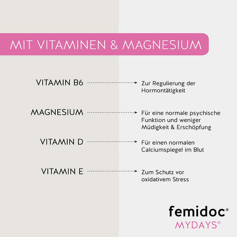 MyDays® Kapseln mit Vitaminen und Magnesium - femidoc®