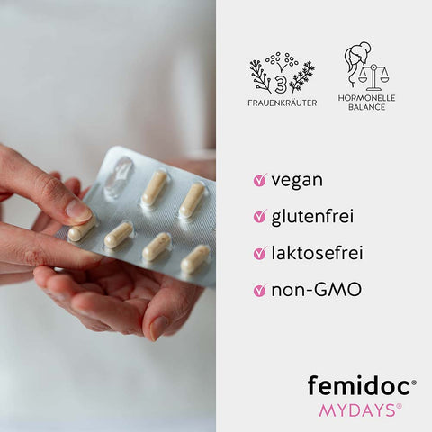 MyDays® Kapseln für hormonelle Balance - femidoc®