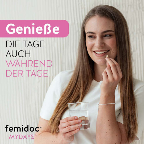 Genieße die Tage auch während der Tage mit MyDays® Kapseln - femidoc®