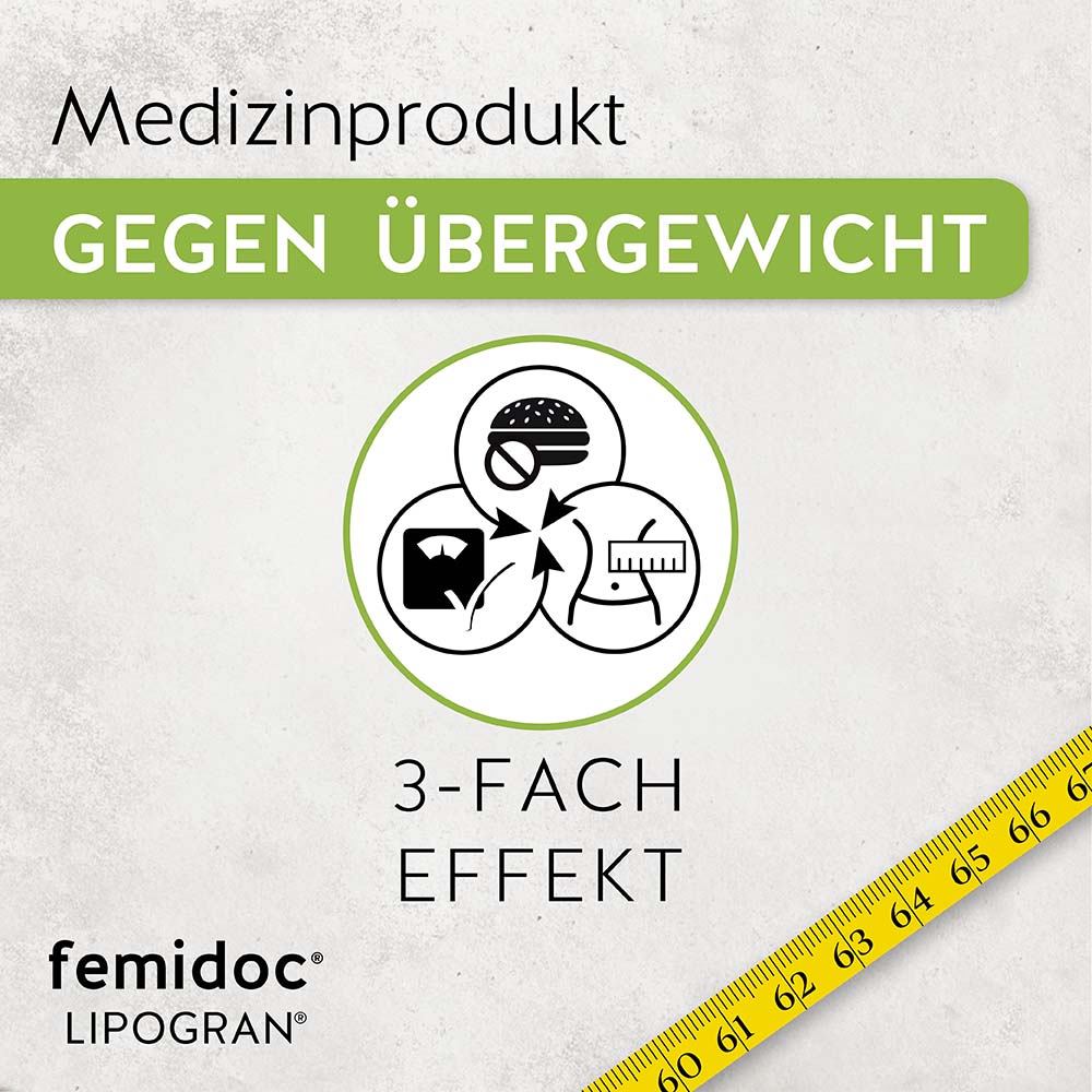 LIPOGRAN® 1051 mg - femidoc® - Medizinprodukt gegen Übergewicht