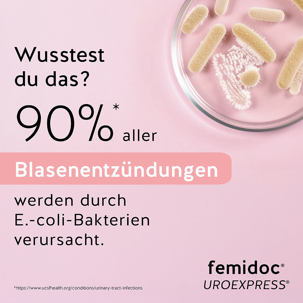 UROEXPRESS® FIZZ bei Blasenentzündungen - femidoc®