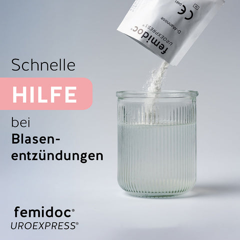 UROEXPRESS® Sachets: schnelle Hilfe bei Blasenentzündungen - femidoc®