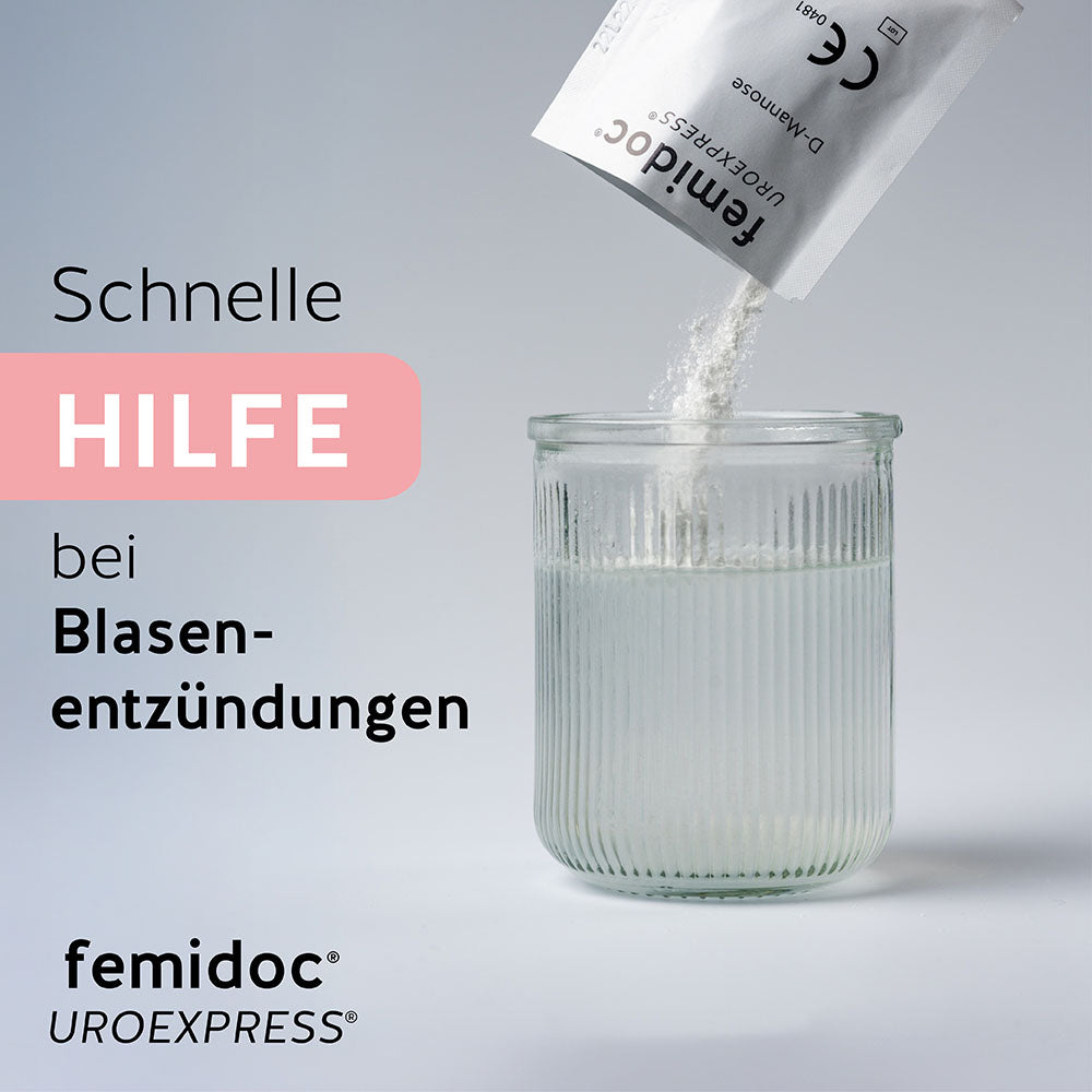UROEXPRESS® Sachets: schnelle Hilfe bei Blasenentzündungen - femidoc®
