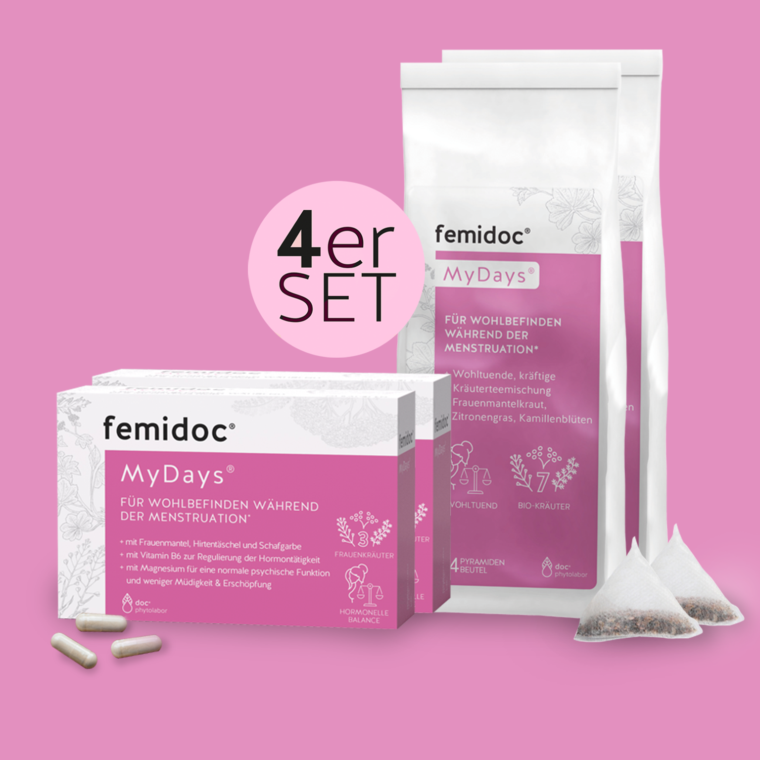 Kombi-Set für die Tage – 4er Set