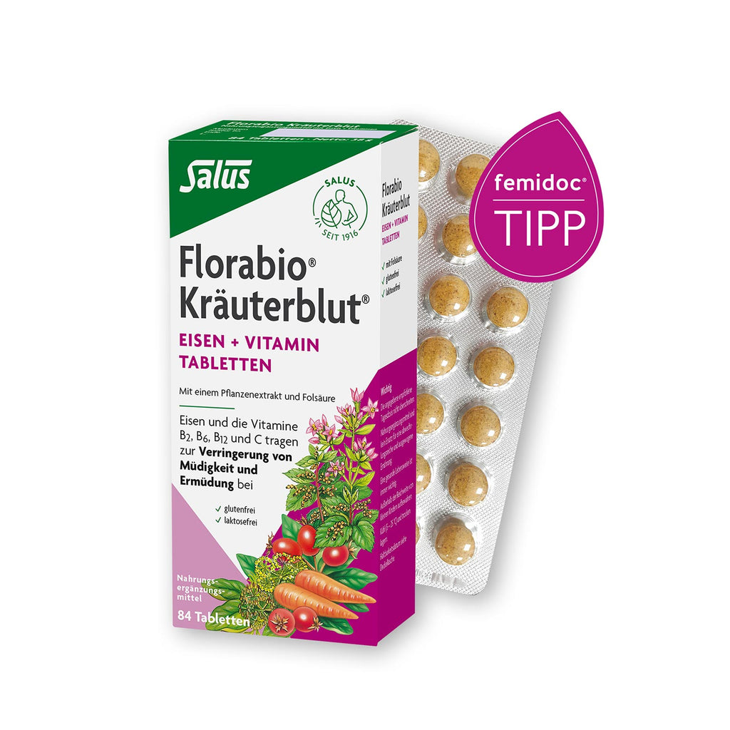 Florabio® Kräuterblut® Eisen + Vitamin Tabletten
