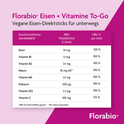 Florabio® Eisen + Vitamine To-Go